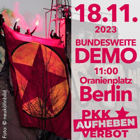 Pkk Verbot aufheben 18.11. um 11 Oranienplatz