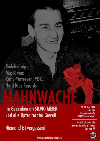 Silvio Meier Mahnwache 21.11. 19 Uhr