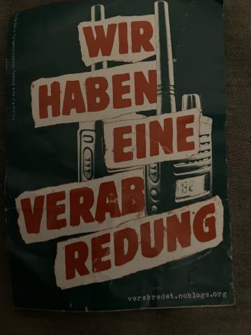 Fleyer Infoveranstaltung 9. Mai "Wir haben eine Verabredung