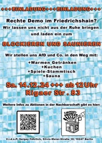 Naziaufmarsch in Friedrichshain verhindern/betreuen!!! 14.12. Rigaerstr ab 12 Uhr