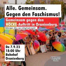 Gegen Björn Höcke in Oranienburg