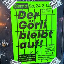 Der Görli bleibt auf!  Demo 14:00 Uhr Ort: Platz ohne Namen, an der Falckensteinstraße, Wrangelkiez 10997 Berlin