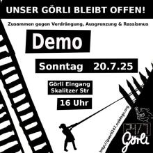Görli bleibt offen 20.7.25 16:00 Uhr Eingang Skalitzer Str
